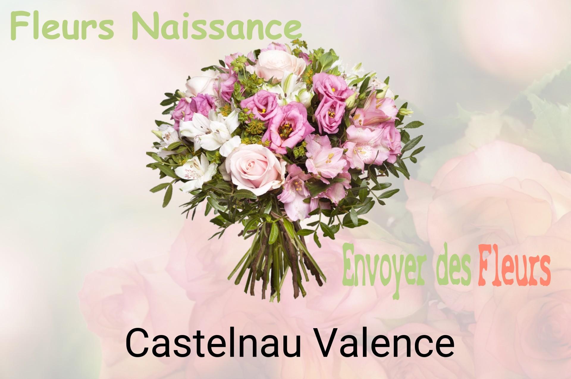 Bouquet de fleurs de naissance livré à Castelnau-Valence